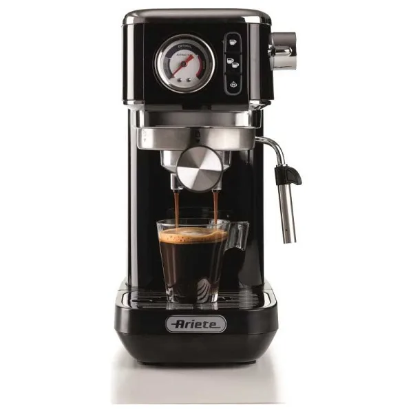 Ariete Moderna Slim 1381/12 Siyah Manuel Espresso Makinesi