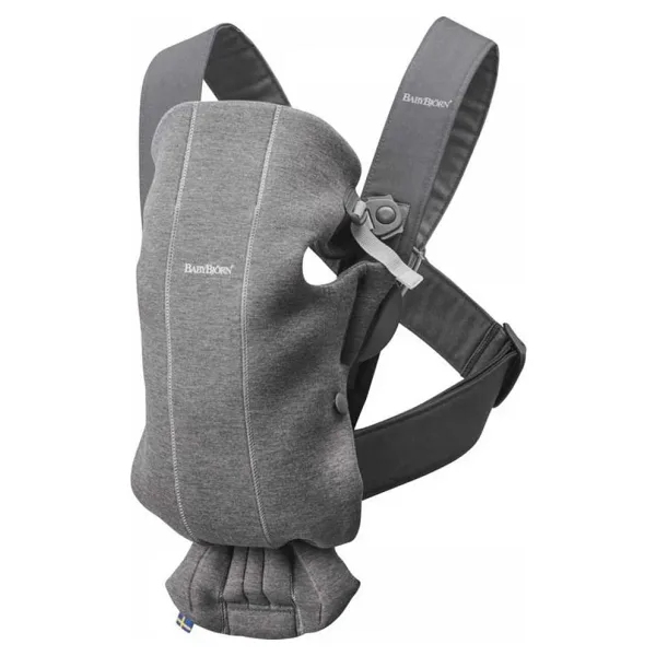 BabyBjörn Mini 3D Cotton Jersey Dark Grey Kanguru