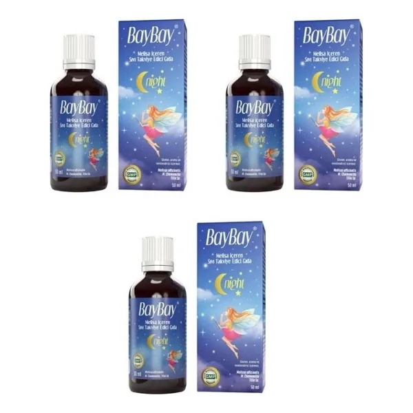Baybay Night Damla 50 ml 3'lü