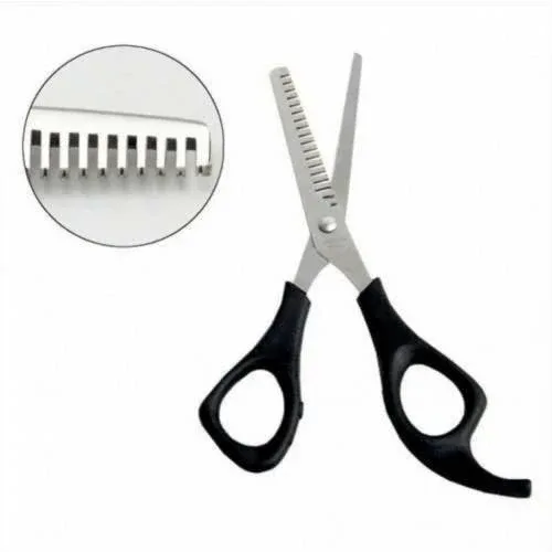 BERBER KUAFÖR ARA MAKASI 6 CM PASLANMAZ ÇELİK PLASTİK SAPLI MAKAS