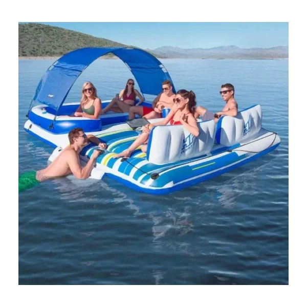 Bestway 43105 389x274 cm 6 Kişilik Şişme Yüzen Ada