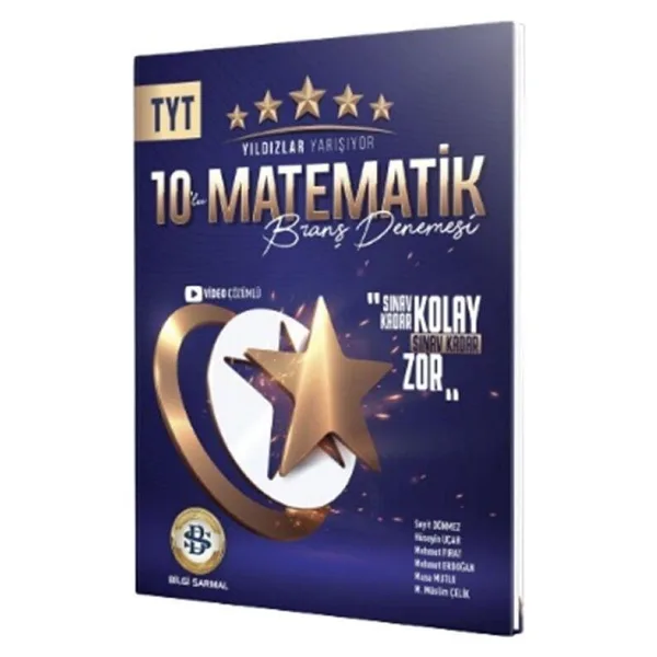 Bilgi Sarmal Yayınları TYT Matematik Yıldızlar Yarışıyor 10'lu Branş Denemesi