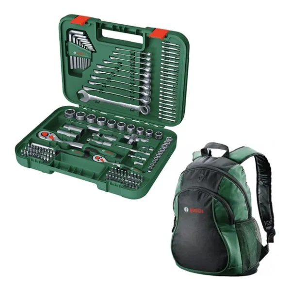 Bosch Çok Amaçlı Montaj Seti 132 Parça - 1600A02Z9B + Bosch Sırt Çantası