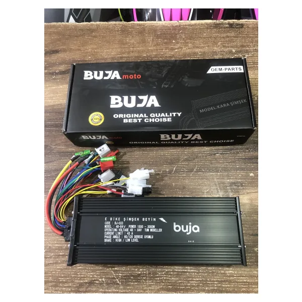 bujo EBIKE KARA ŞİMŞEK AKILLI BEYİN 43 AMPER 1500-3000W 60/120 DERECE 48V84V BEYİN