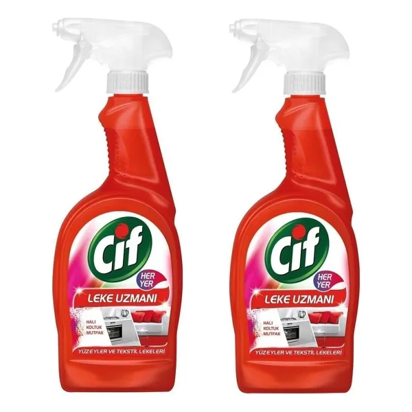 Cif Kırmızı Her Yer 750 ml 2'li Leke Uzmanı Sprey