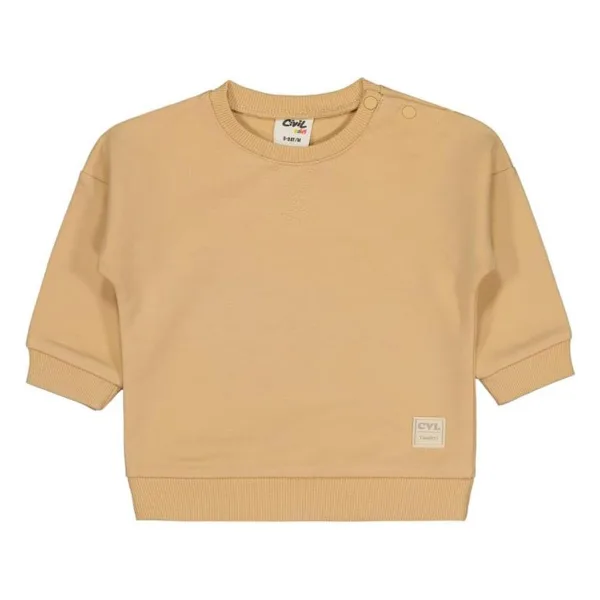 Civil Baby Civil Basic Timeless 6-18 Ay Sweatshirt - Kahverengi 6-9 Ay