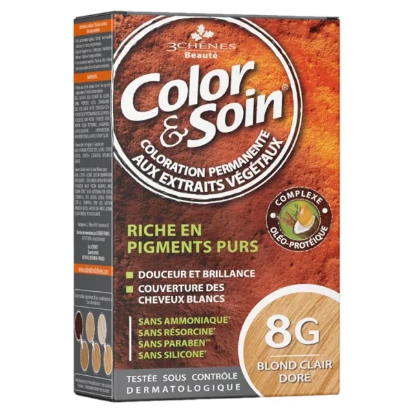 Color Soin Organik 8G Light Golden Blond Saç Boyası