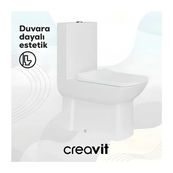 Creavit LR360 Duvara Sıfır Kanallı Klozet