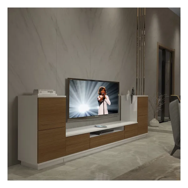 Decoraktiv Trendstyle On2s Mdf Tv Ünitesi Tv Sehpası Beyaz - Ceviz