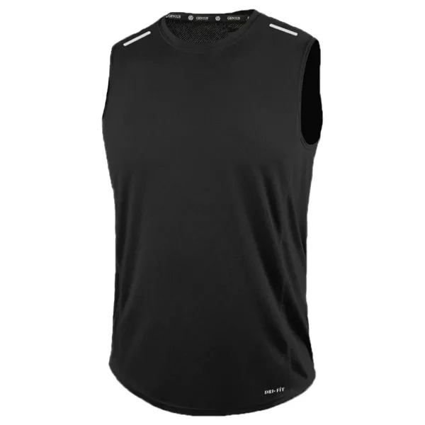 Erkek Nem Emici Hızlı Kuruma Atletik Teknik Performans Sporcu Sıfır Kol T-shirt DRIFIT-SIFIRKOL