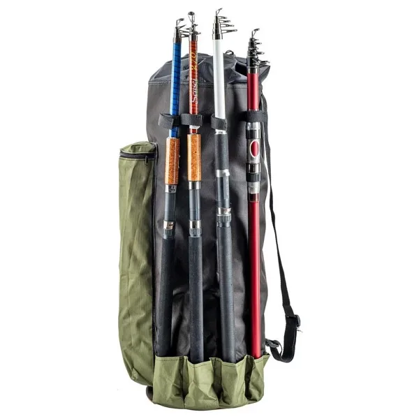 Euro Fish Kamış Çantası Boru Tipi Haki-Siyah 80 Cm (38006)
