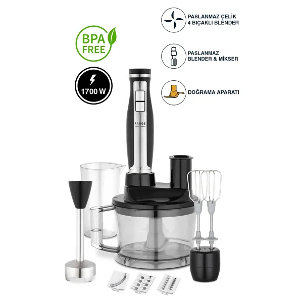 Fakir Multi Blend 1700W Siyah Blender Seti