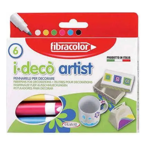 Fibracolor İ-Deco Artist 6'lı Dekorasyon Kalemi