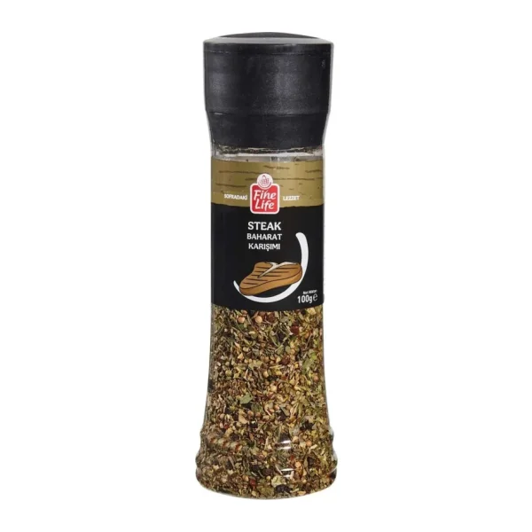Fine Life Steak Baharat 100 gr Mangal Barbekü Pizza Makarna Et Tavuk Balık Sos Baharat Karışım - 1 Adet