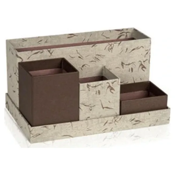 Gıpta Masa Üstü Organizer Set Dodder Cream 4 Havuzlu Large ORG1612
