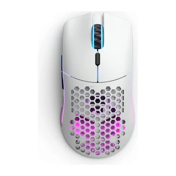 Glorious Model O- Minus GLO-MS-OMW-MW Mat Beyaz RGB Şarjlı Optik Kablosuz Oyuncu Mouse