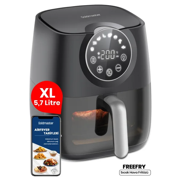 Goldmaster Freefry GM7419 5.7 lt Yağsız Fritöz