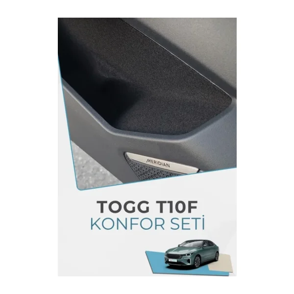 GRAFİCAR TOGG T10F SEDAN Konfor Seti - Araç içi Eşya Ceplerine Özel Kumaş Kaplama
