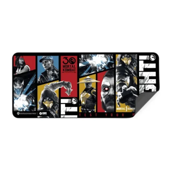Hawk Gaming Chair Mortal Kombat 30th Anniversary 90x40 3mm Premium Kaymaz Taban Dikişli Oyuncu Mouse Pad