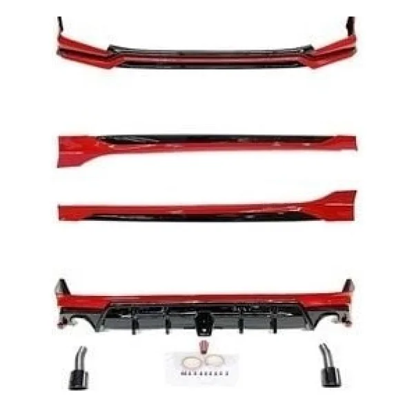 Honda Civic Fe1 2022 Için Uyumlu Body Kit (Egzoz Dahil)