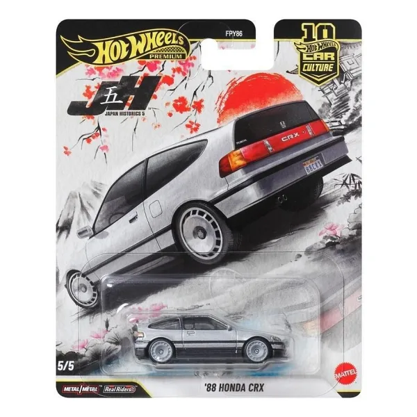 Hot Wheels Premium Car Culture Japan Historics 5 '88 Honda CRX FPY86-JKF13