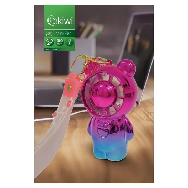 Kiwi KFAN-7400 Pembe Ayıcık Mini Vantilatör