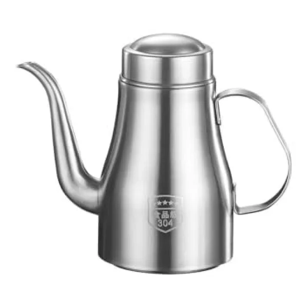 Komple 304 Çelik Silver 700 ml 24 Oz Yağdanlık Sosluk ve Sirkelik cin866by