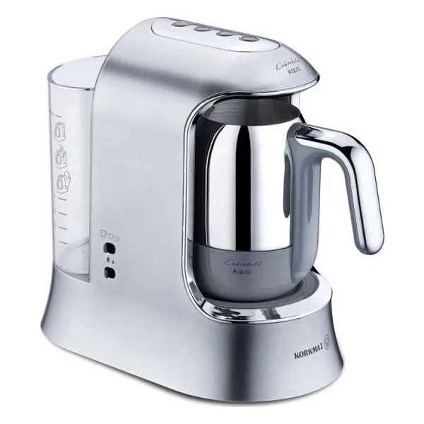 Korkmaz A862-05 Kahvekolik Aqua Inox Krom Türk Kahve Makinesi