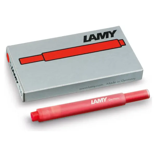 Lamy T10 Kırmızı 5'li Dolma Kalem Kartuşu