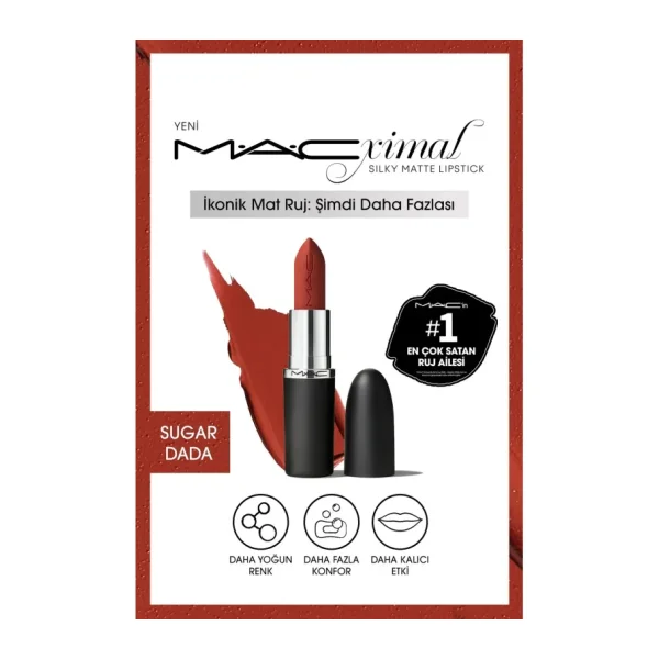 M.A.C Macximal Silky Matte Sugar Dada Stick Ruj