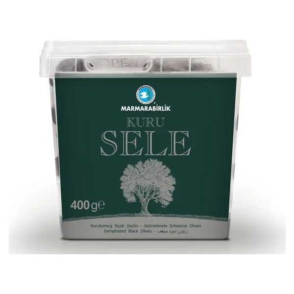 Marmarabirlik Kuru Sele 400 gr XS (321-350) Siyah Zeytin