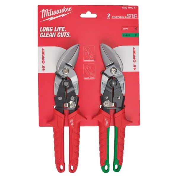 Milwaukee Kaportacı Makası 2'Li Set 4932499017