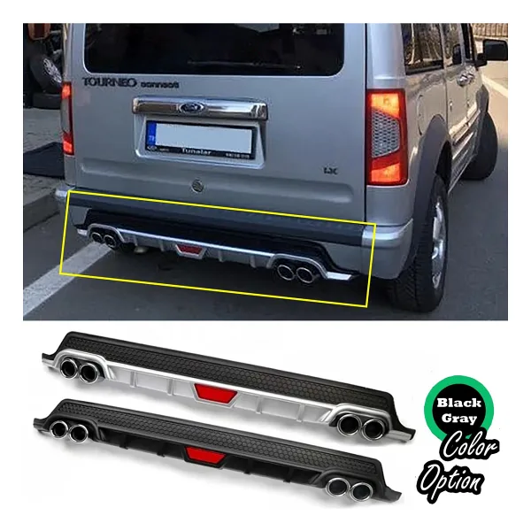 MKG Otomotiv Ford Connect Difüzör Uyumlu Difizör Reflektörlü Siyah ve Gri Renk Seçenekli