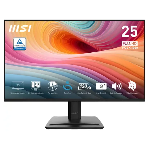 MSI PRO MP252 E2 24.5" 1 ms Full HD IPS 120 Hz Monitör
