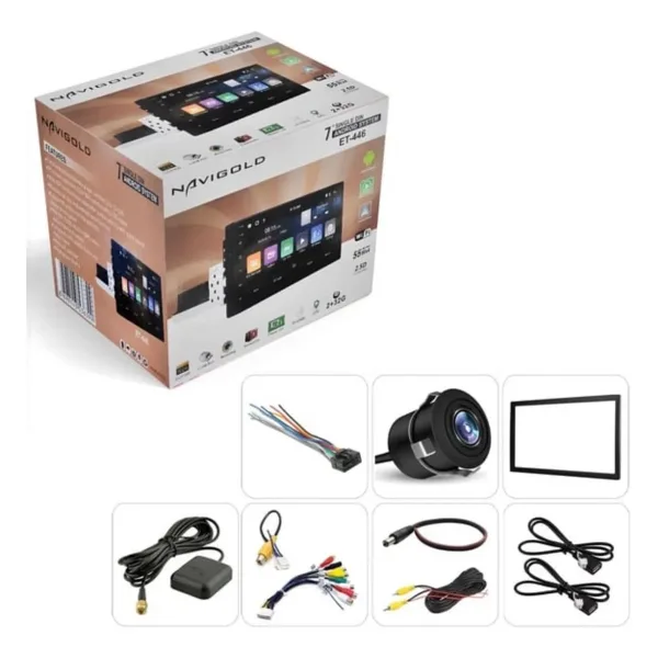Navigold ET-446 Android 12 Multimedya 7" Tek Din Multimedya Double Teyp