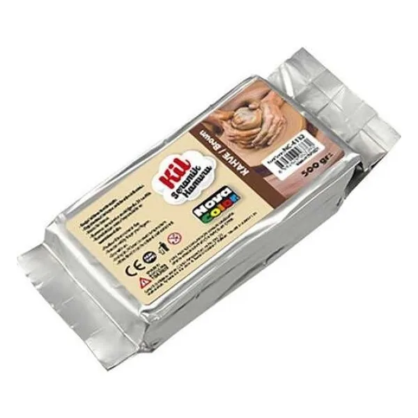 Nova Color Seramik Hamuru Kil 500 Gr Kahve - 2 Adet