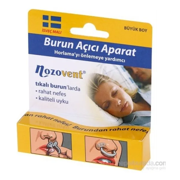 Nozovent Horlama Önleyici Büyük Boy (L) Burun Açıcı Aparat