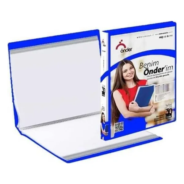 Önder Önder A4 Katalog Sunum Dosyası Pp Öncepli 20 Sayfa Kapasiteli Mavi 1220-1