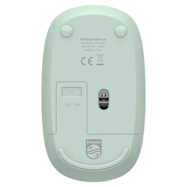 Philips SPK7318E Yeşil Sessiz Optik Kablosuz Mouse