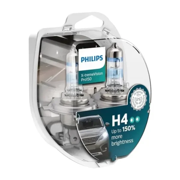Philips X-treme Vision H4 Otomobil Far Ampulü (12342XVPS2) +%150