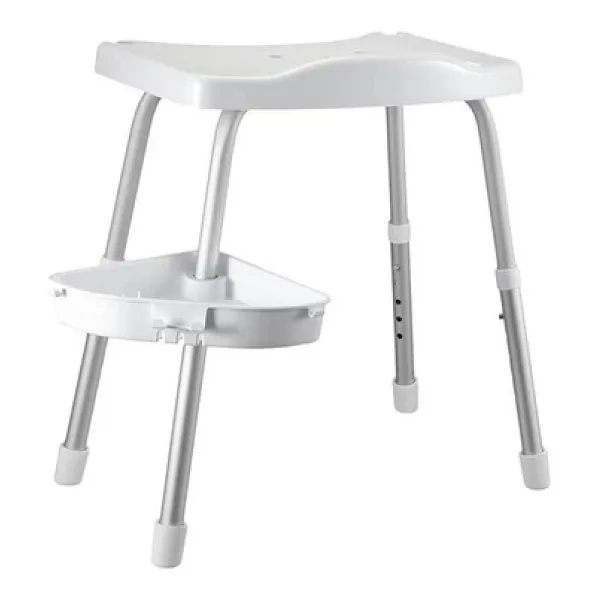 Primanova M-KV35-01 Beyaz Banyo Taburesi