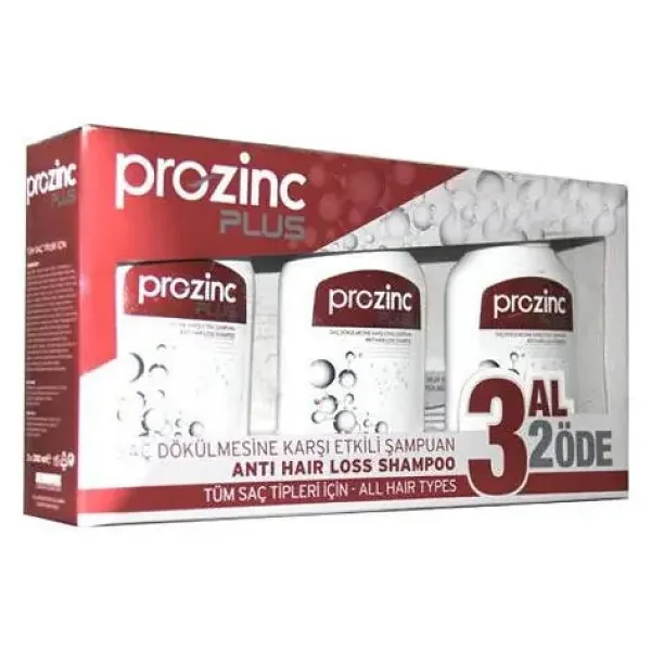Prozinc Plus 3x300 ml Saç Dökülmesine Karşı Şampuan