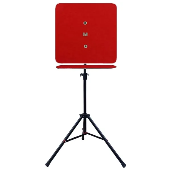 Raf Düzenekli Tripod Ayaklı Kare Dart Arkalık. Kırmızı