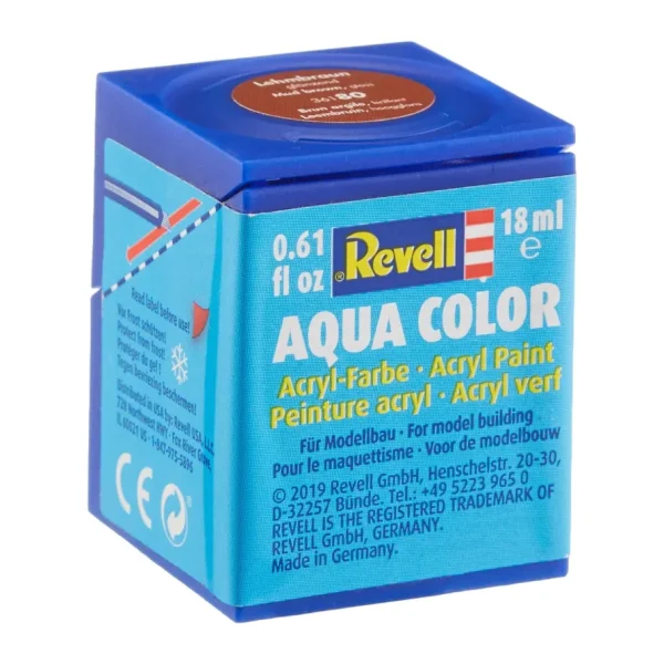 Revell - Su Bazlı Maket Boyası Çamur Kahvesi Parlak 18 Ml (36180)