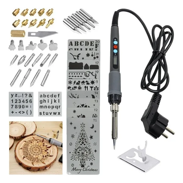 Rox Wood 0143 Pro Ahşap Yakma ve Hobi Seti 60 Watt - 46 Parça - Yok