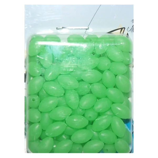 Sasa Fosforlu Oval Yumuşak Boncuk 100 Lü Paket 6X10 Mm