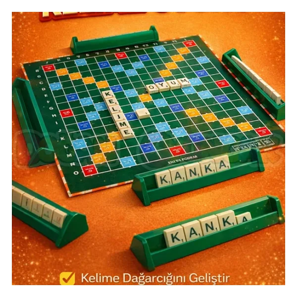 Scrabble Türkçe Kelime Oyunu - Kelime Üretme Oyunu Akıl Ve Zeka Oyunu - Scrabble Oyunu