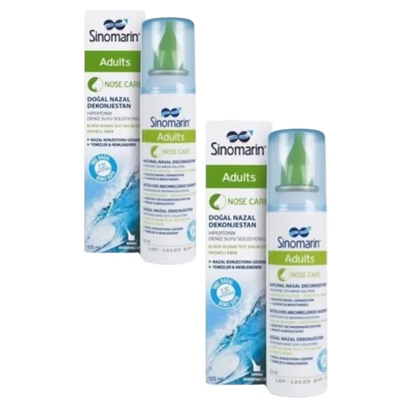 Sinomarin Adults Yetişkinler İçin Deniz Suyu 125 ml 2 Adet