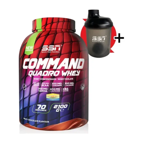 SSN Sports Style Nutrition Command Quadro 2100 gr Whey Protein Tozu