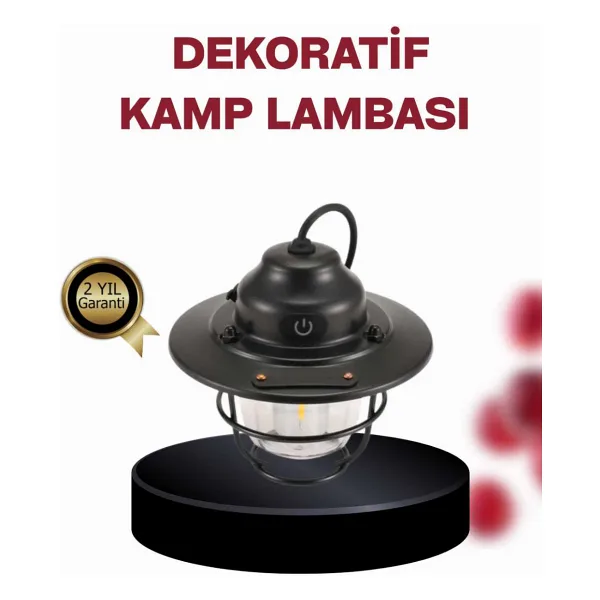 Su Geçirmez Taşınabilir Çadır Gece Lambası